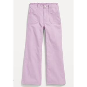 Old Navy Lilac High Rise Baggy Wide Leg Elastic Waist Jeans Pants Size XL 12